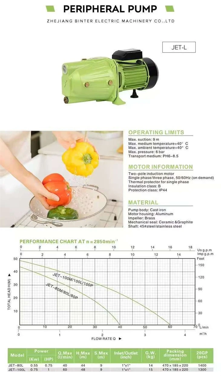 Jetl-80L Rise 38m High Pressure Home Use Pressure Boost Pumping Machine Water Pump price Jetl-80L Rise 38m High Pressure Home Use Pressure Boost Pumping Machine Water Pump price
